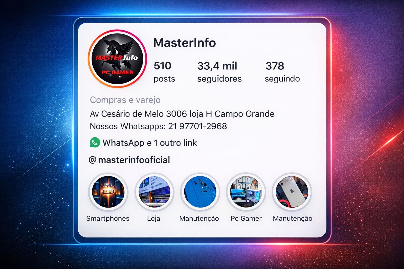 Instagram da Master Info